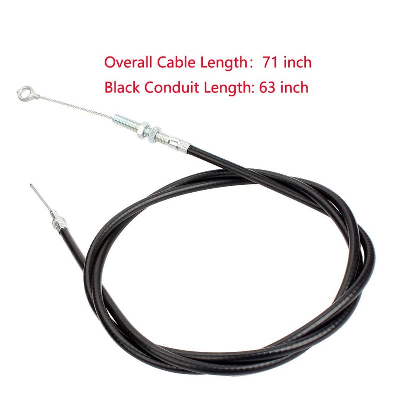 DFuerdivn Throttle Cable Casing 63" Long Inner Wire 71" inch Long for Manco 8252-1390 ASW Go Kart Go Cart - Image 2